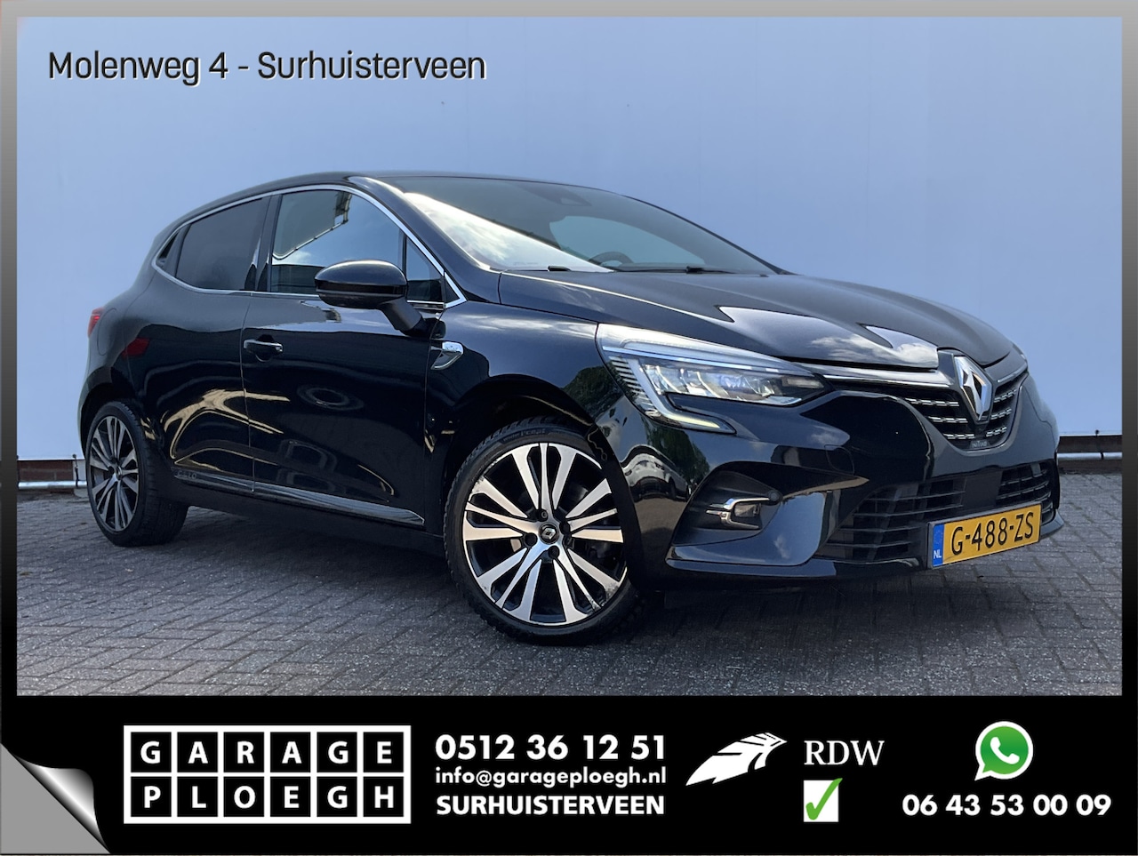 Renault Clio - 1.3 TCe Initiale Paris Automaat Leer Adapt.Cruis Stoelverw. - AutoWereld.nl