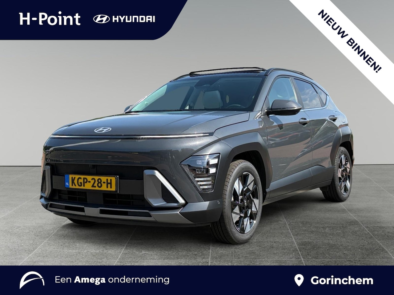 Hyundai Kona - 1.6 GDI HEV Premium Sky | SCHUIF/KANTELDAK | FULL LED | PREMIUM LEDER | ADAPTIVE CRUISE | - AutoWereld.nl