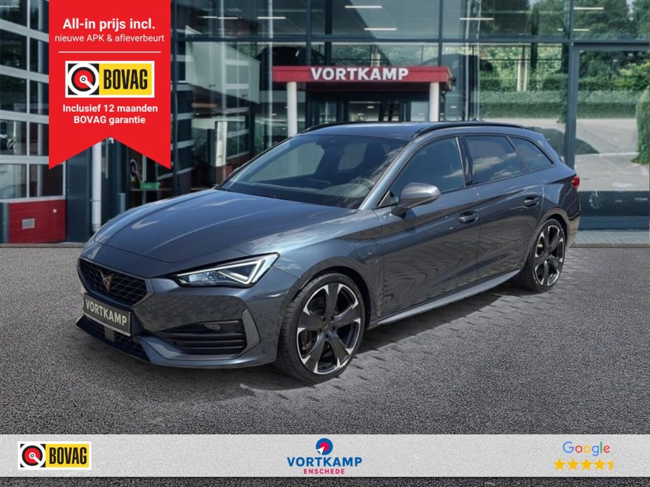 CUPRA Leon Sportstourer - 1.4 TSI VZ eHYBRID TREKHAAK/CAMERA/ELEK-KLEP/ACC/STOEL+STUURVERW - AutoWereld.nl