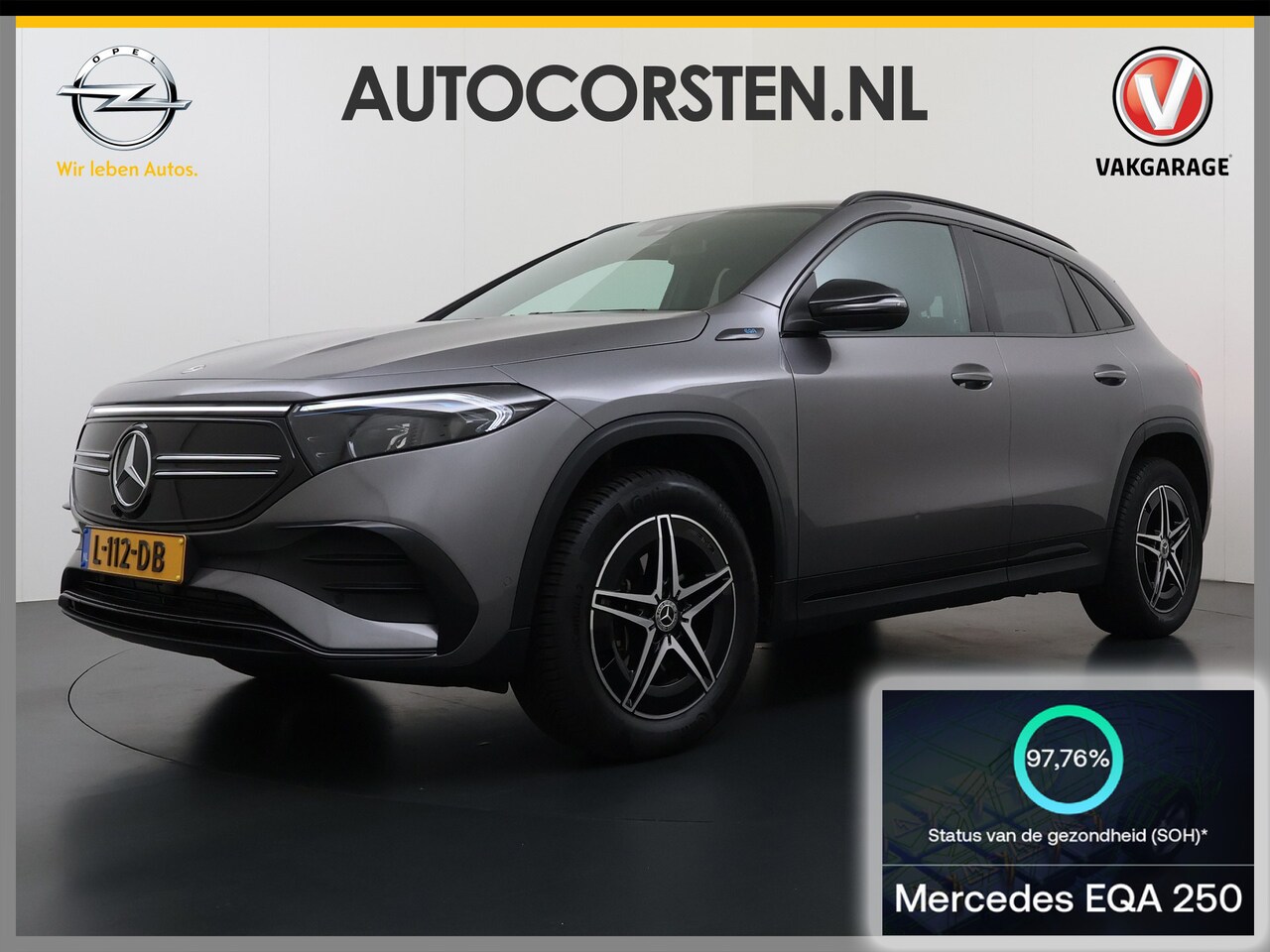 Mercedes-Benz EQA - 250 AMG Business Solution Night 67kWh SOH 97% Navi Camera Ecc Cruise Control Stoelverwarmi - AutoWereld.nl