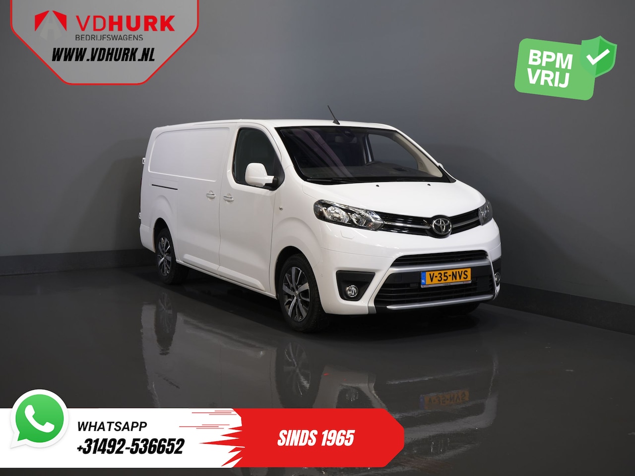 Toyota ProAce Worker - 2.0 Aut. L3 Adapt.Cruise/ Headup/ Standkachel/ Stoelverw/ Keyless/ Carplay/ Navi/ Camera/ - AutoWereld.nl