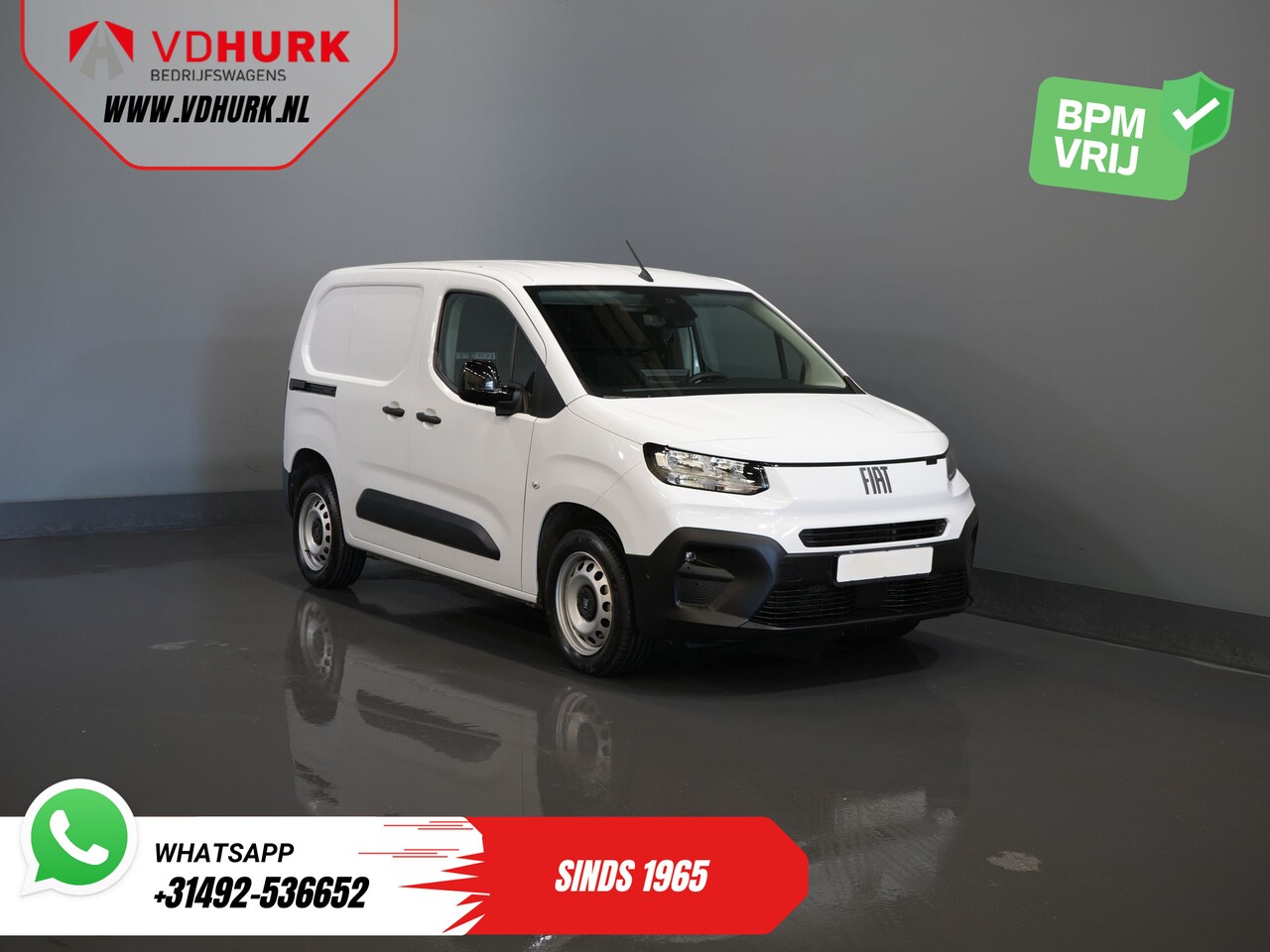 Fiat Doblò - 1.5 HDi 100 pk 3 Pers./ Carplay/ Camera/ Navi/ PDC/ Cruise/ Airco - AutoWereld.nl