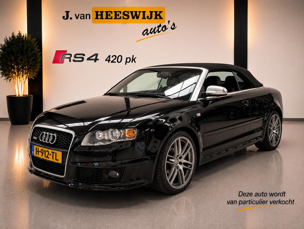 Audi RS4 - Cabriolet 4.2 V8 RS 4 quattro Exclusive met schaal stoelen - AutoWereld.nl
