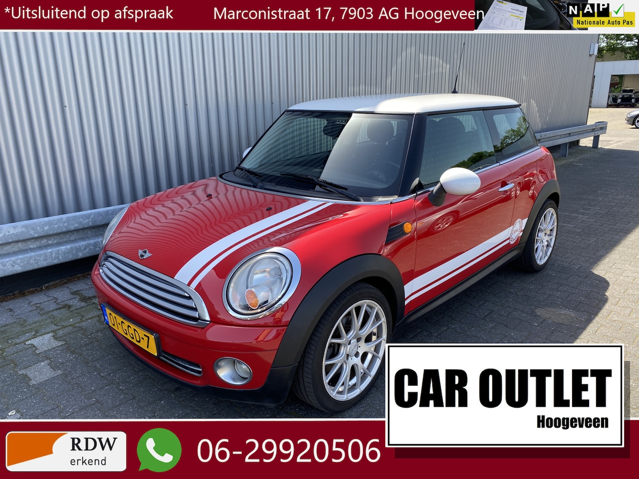 MINI Cooper - Mini 1.6 Pepper met Airconditioning, Licht Metaal en Nieuwe APK – Inruil Mogelijk – - AutoWereld.nl