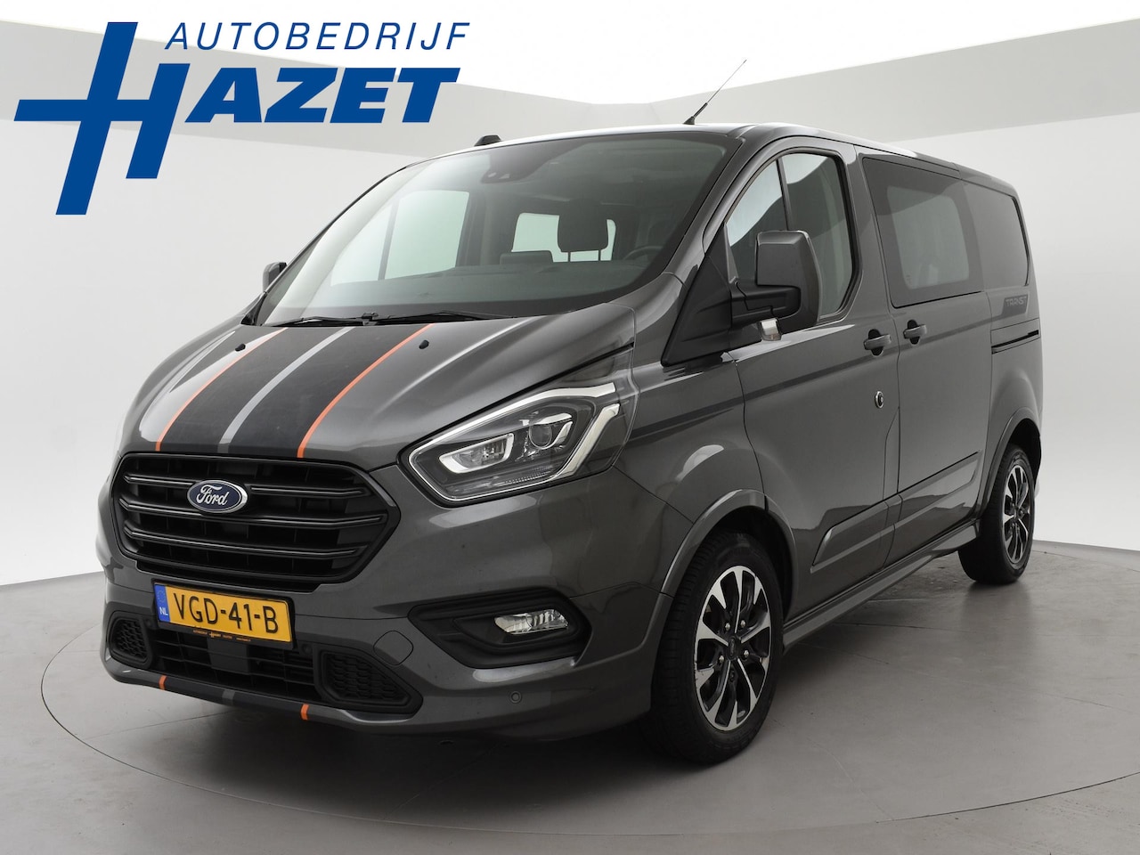 Ford Transit Custom - 320 2.0 TDCI 185 PK AUT. SPORT DUBBEL CABINE + 2 SCHUIFDEUREN | ADAPTIVE CRUISE | WINTER P - AutoWereld.nl
