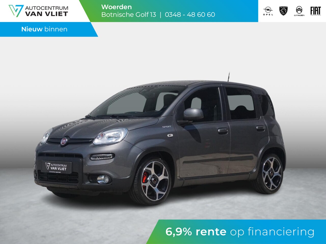 Fiat Panda - 1.0 Hybrid Sport Carplay | Parkeersensoren - AutoWereld.nl