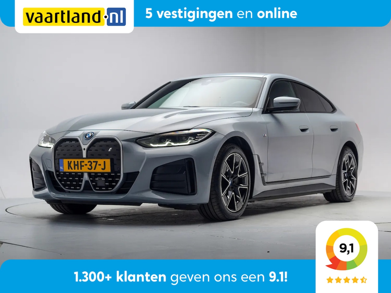 BMW i4 - eDrive40 M-Sport shadow 84 kWh 3-Fase [ Leder Stoelverwarming Trekhaak Navi Sfeerverlichti - AutoWereld.nl