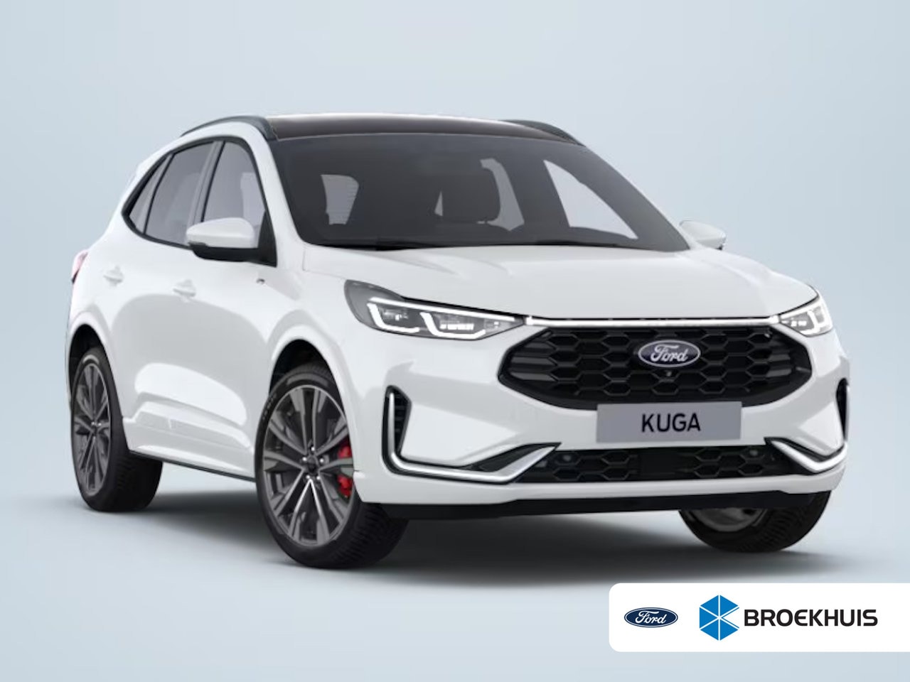 Ford Kuga - 2.5 PHEV ST-Line X | Elektrisch glazen panorama-dak | Kleur wit | Lichtmetalen velgen 10-s - AutoWereld.nl