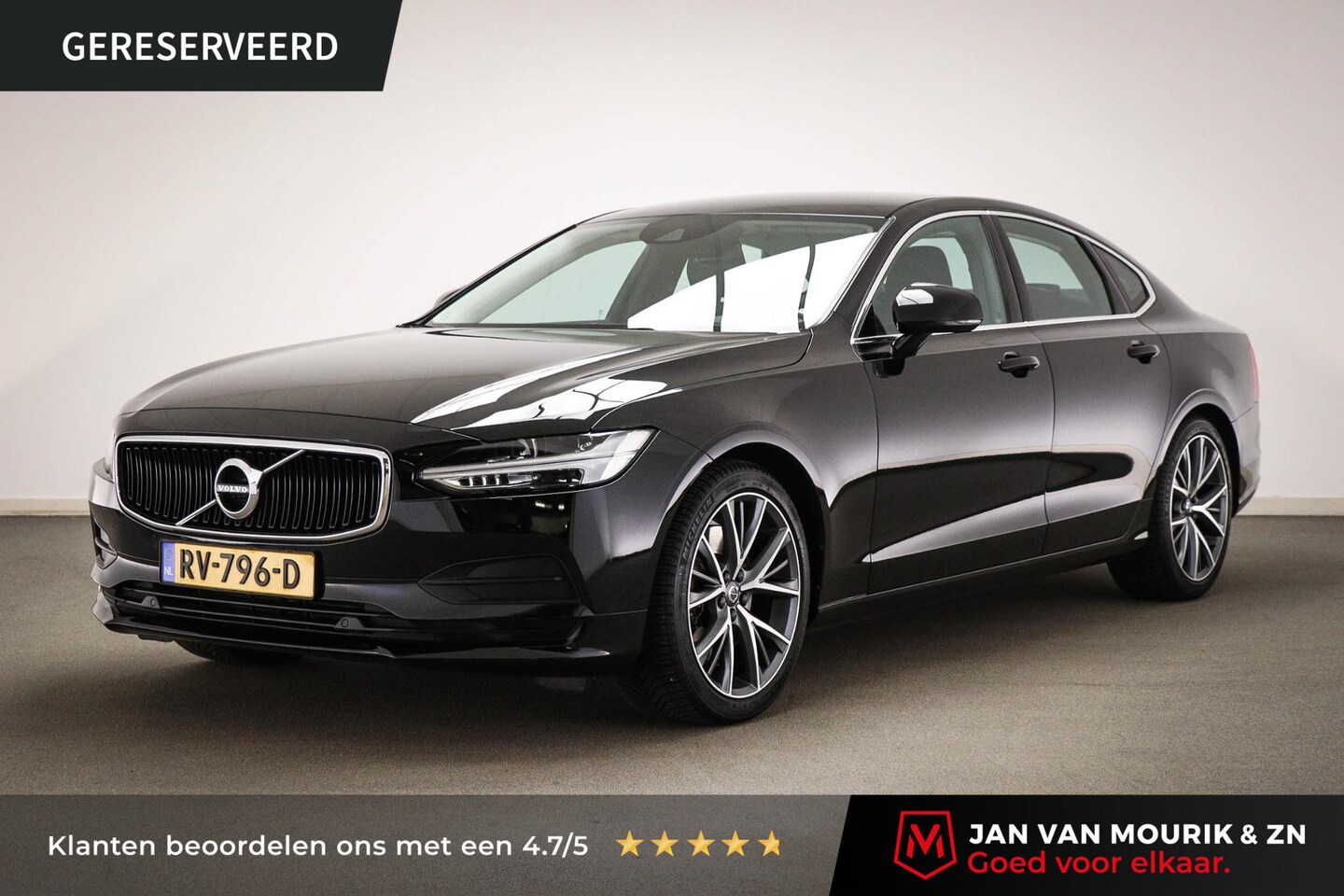 Volvo S90 - 2.0 T4 Momentum+ | BUSINESS PACK CONNECT | LEDER | APPLE | TREKHAAK | 19" - AutoWereld.nl