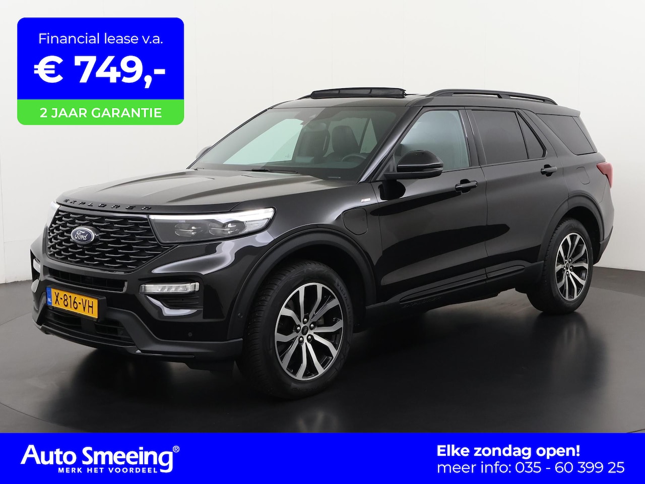 Ford Explorer - 3.0 V6 EcoBoost PHEV ST-Line | 7 Persoons | Trekhaak | Panoramadak | Zondag Open! - AutoWereld.nl
