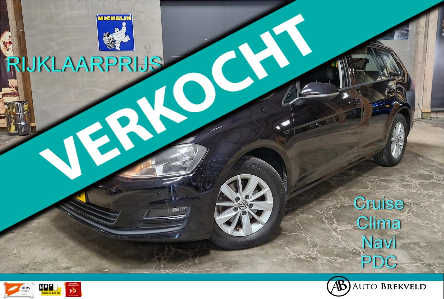 Volkswagen Golf Variant - 1.2 TSI Trendline 105PK | Rijklaarprijs | Clima | Cruise | Navi | LMV | PDC | NAP - AutoWereld.nl