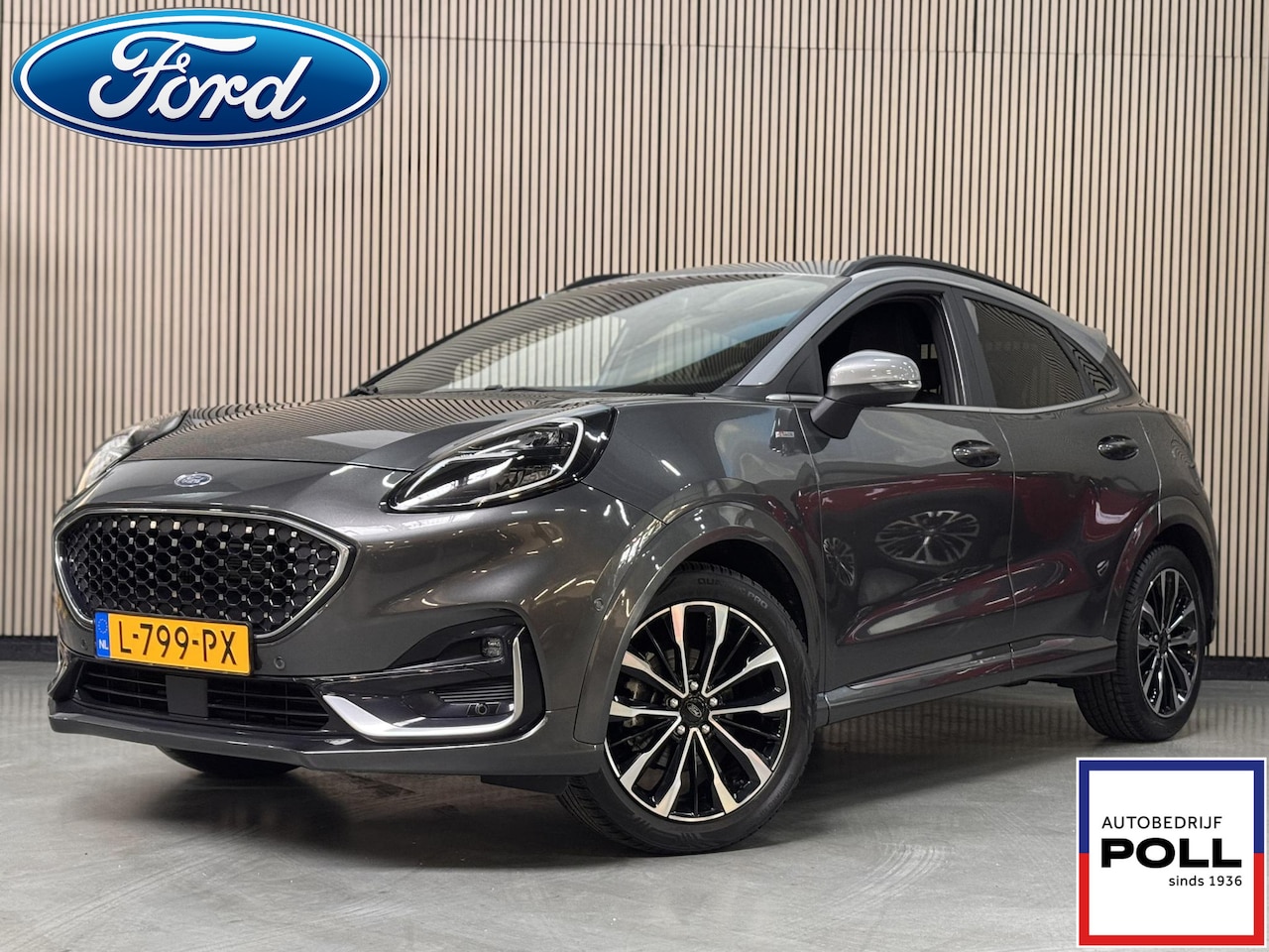 Ford Puma - 155pk EcoB Hybrid ST-Line X Vignale Trekhaak Full-Options Two-Tone Unieke NL-Auto Dealeron - AutoWereld.nl