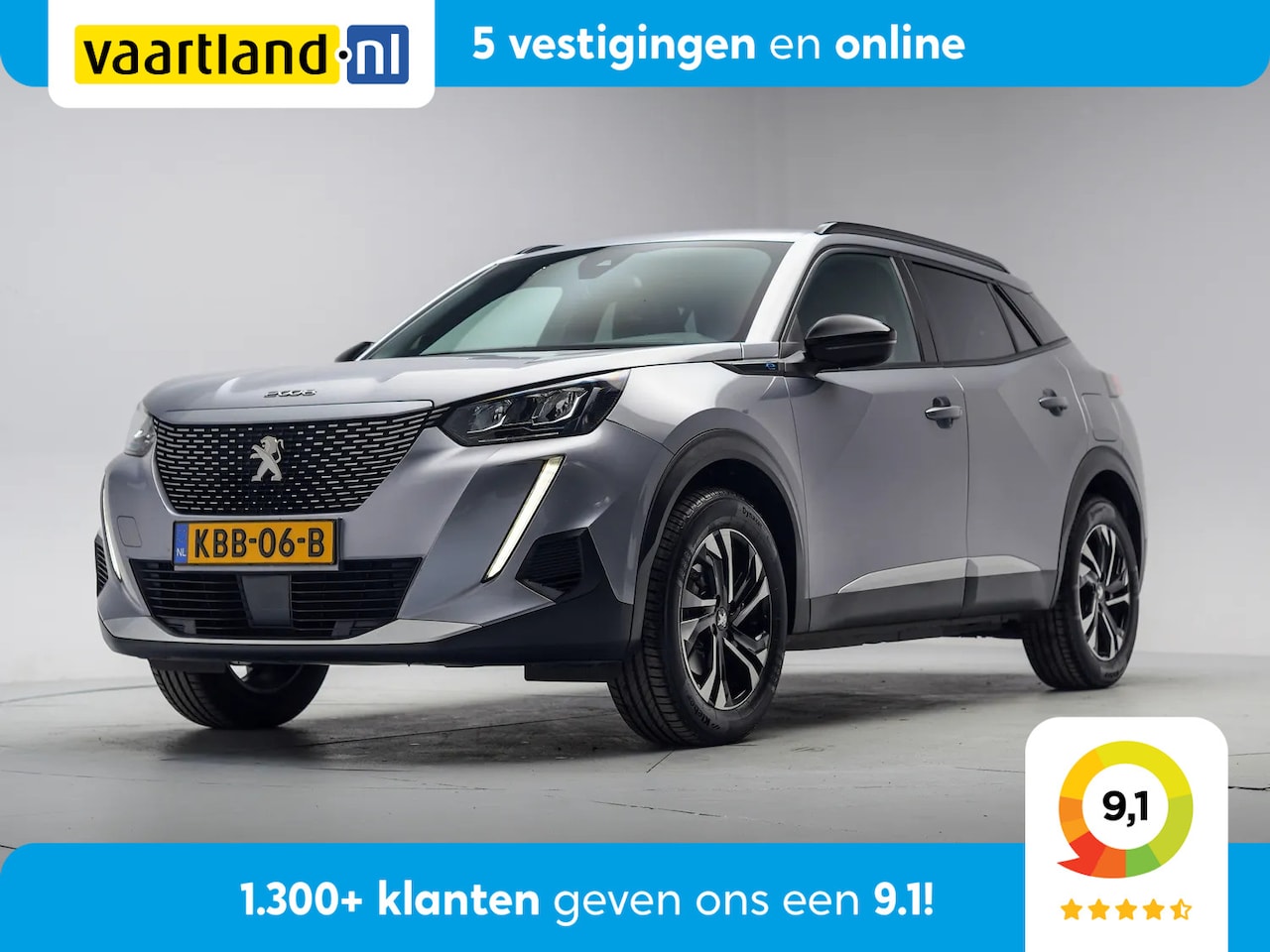 Peugeot e-2008 - EV Allure 50 kWh 3-fase [ LED Navi Camera Keyless ] - AutoWereld.nl