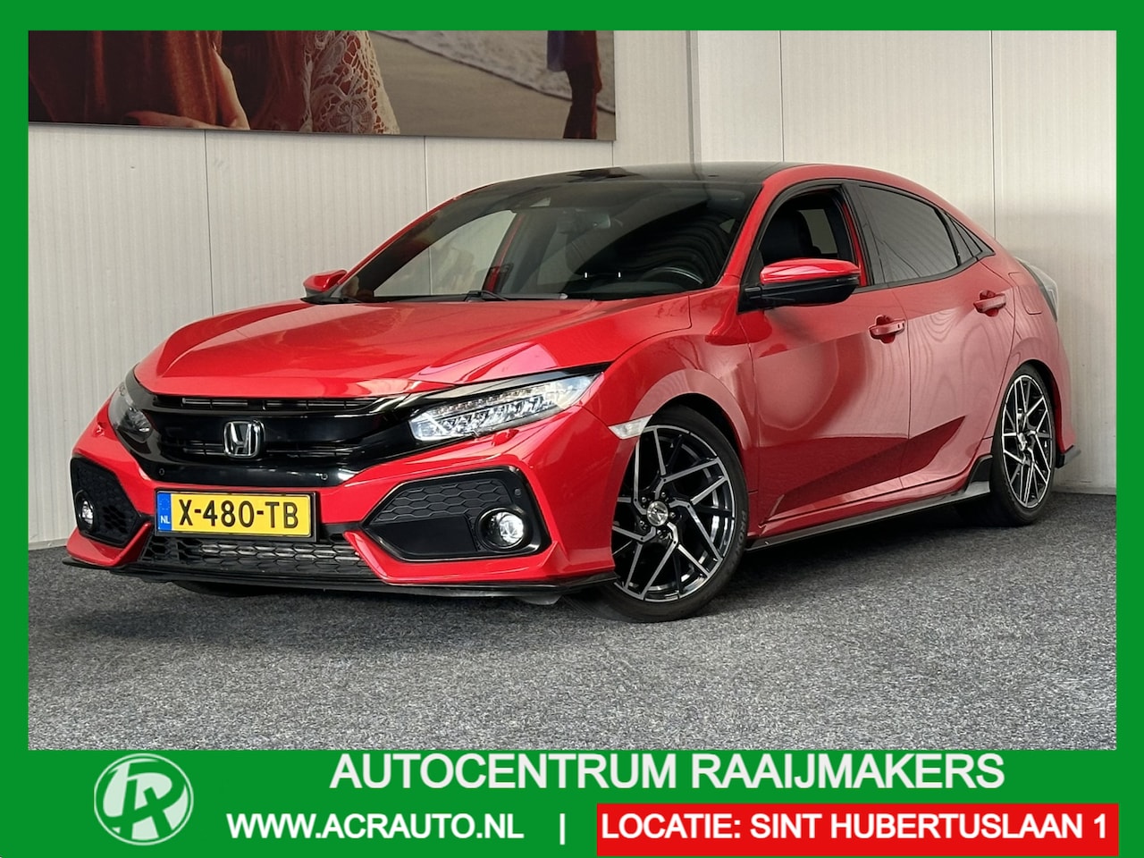 Honda Civic - 1.5 i-VTEC SPORT 183 PK !!! PANORAMADAK NAVIGATIE ADAPTIVE CRUISE CONTROL PANORAMA APPLE C - AutoWereld.nl