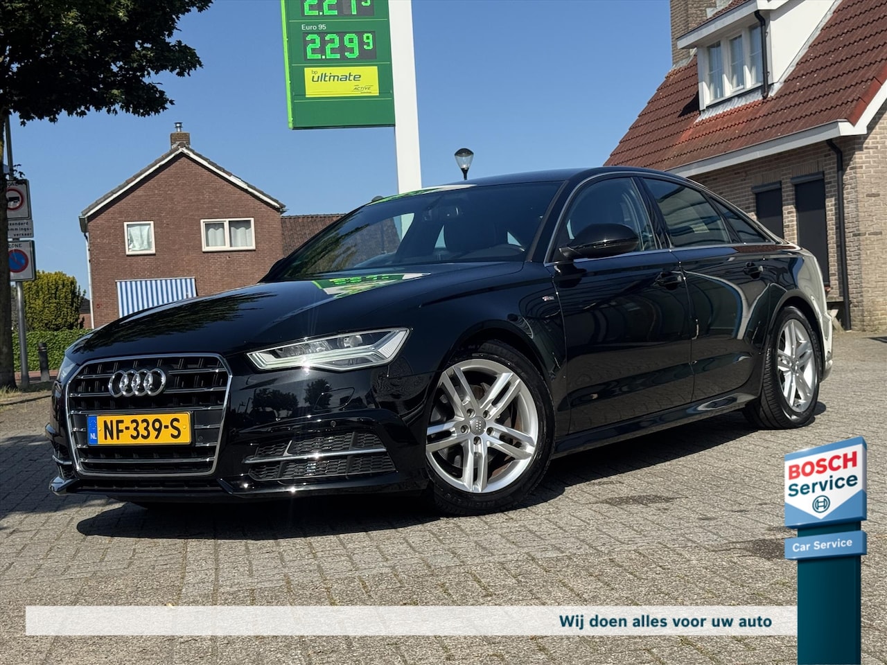 Audi A6 Limousine - 1.8 TFSI Ultra S-Line / Led / Trekhaak / Half Leder / Stoelverwarming / Navi / Cruise / Pd - AutoWereld.nl