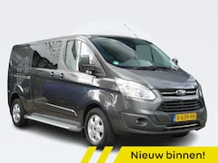 Ford Transit Custom - 2.0 TDCI 130 L2H1 Limited DC AUTOMAAT / TREKHAAK / NAVI / 2X SCHUIFDEUR / PDC 360 / CAMERA