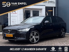 Volvo V60 - 2.0 T6 Plug-in hybrid AWD Ultimate Dark Long Range | Trekhaak | 100% SOH | Leder + Memory