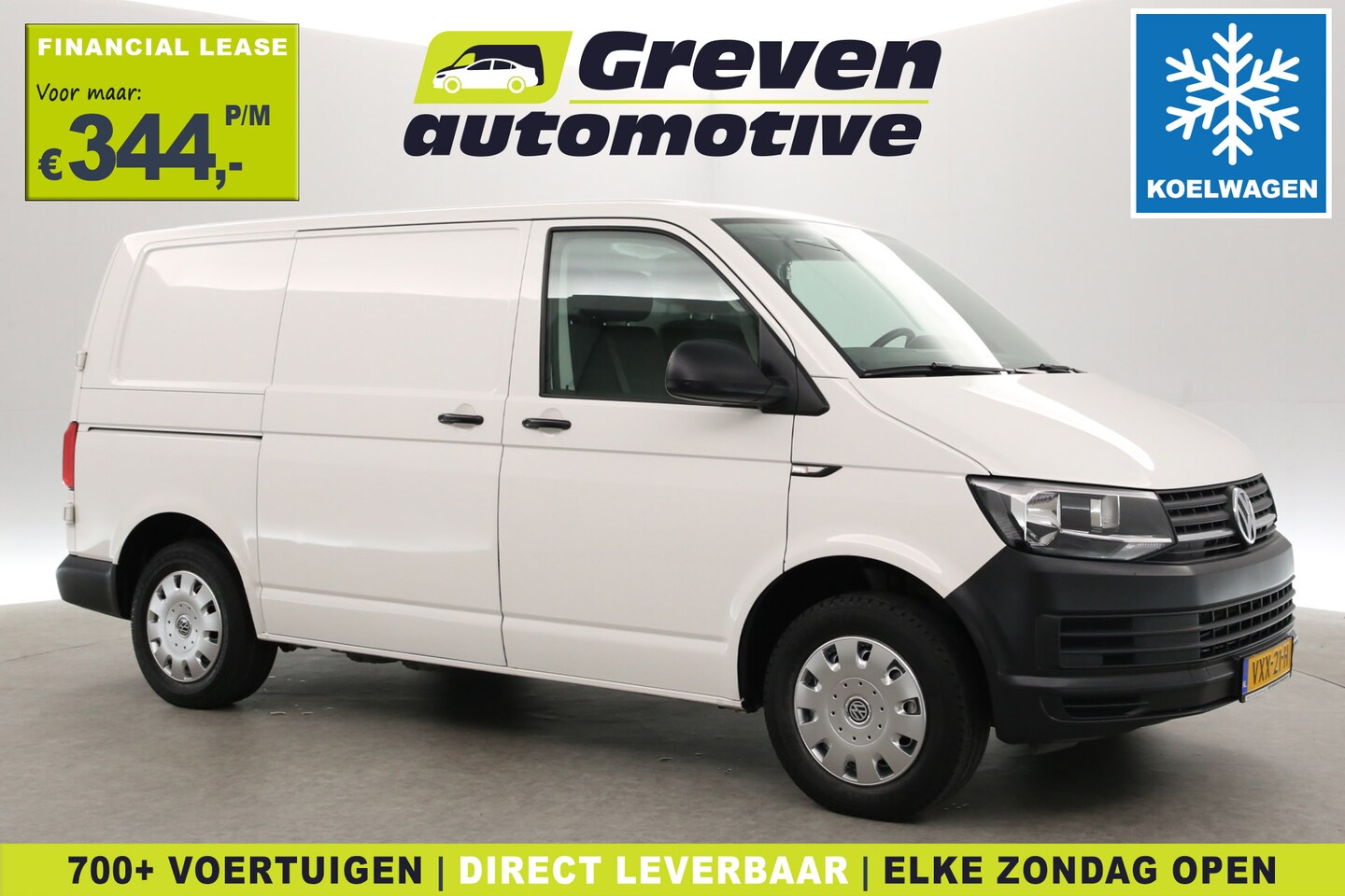 Volkswagen Transporter - 2.0 TDI 150PK L1H1 | Koelwagen 4° | Nachtkoeling | Airco | Cruise | 3 Zits | Trekhaak | Pa - AutoWereld.nl