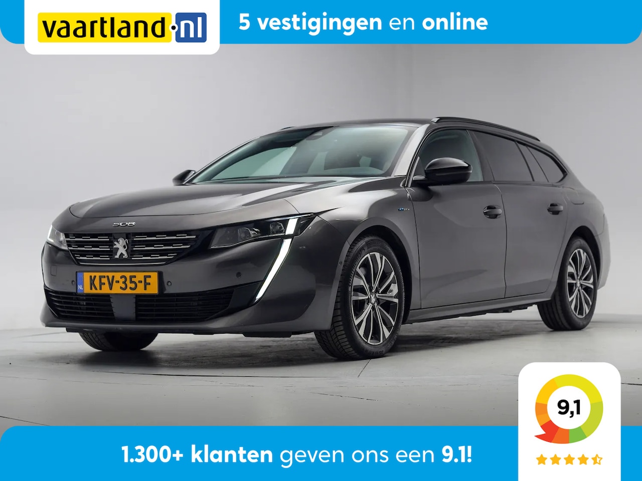 Peugeot 508 SW - 1.6 HYbrid 224pk Allure Aut. [ LED Adapt.cruise Trekhaak ] - AutoWereld.nl