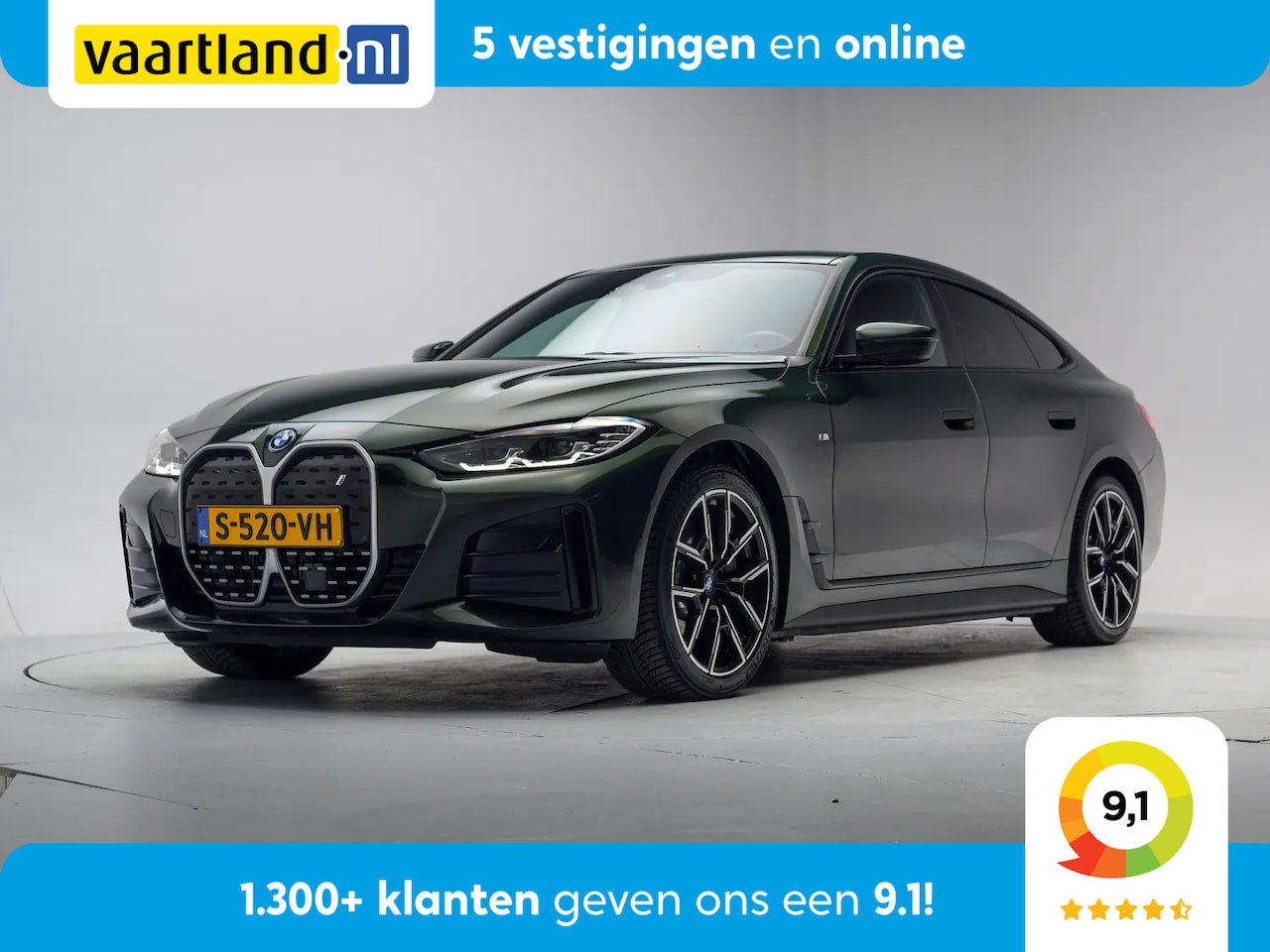 BMW i4 - eDrive35 M-Sport 70 kWh 3-Fase [ Leder Stoelverwarming Navi Led PDC Apple / Android ] - AutoWereld.nl