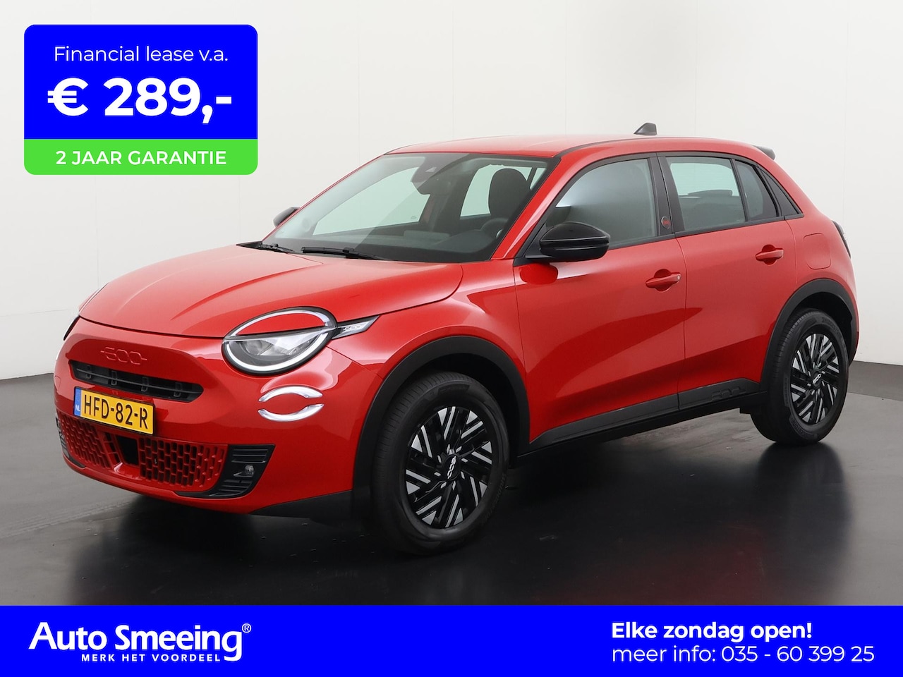 Fiat 600e - RED 54 kWh | SOH 96% | Digital Cockpit | Apple/Android Carplay | Parkeersensor | LED | Zon - AutoWereld.nl