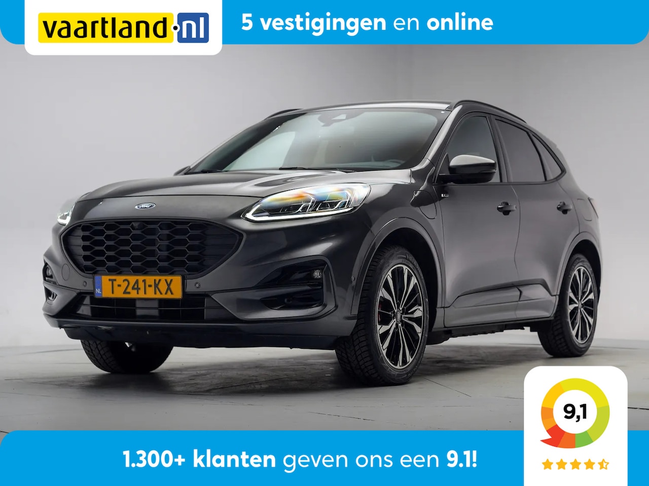 Ford Kuga - 2.5 PHEV ST-Line Aut. [Half- Leder Trekhaak LED Cruisecontrole Navigatie Camera Apple/Andr - AutoWereld.nl