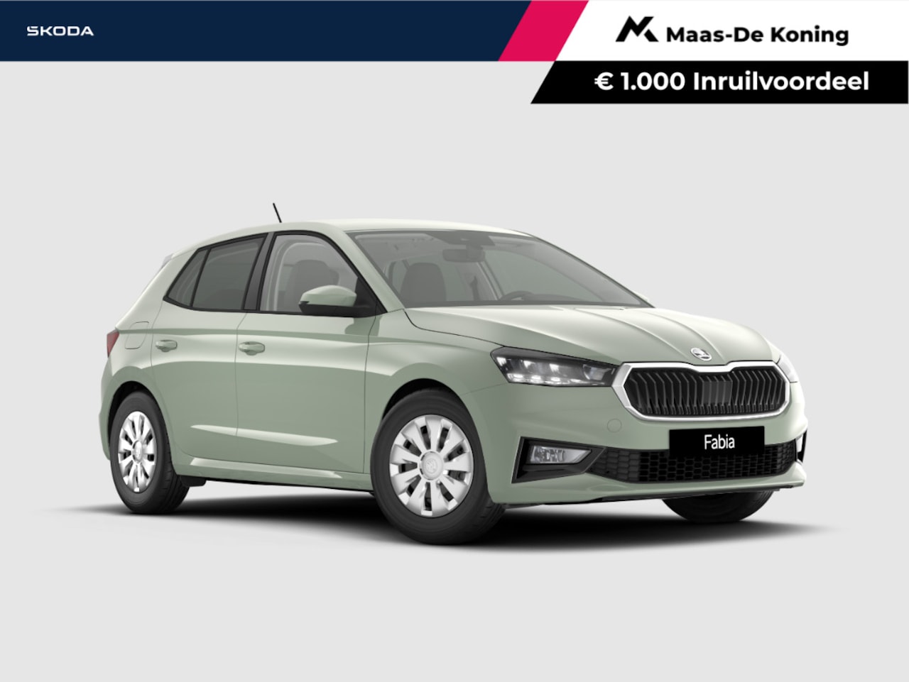 Skoda Fabia - Selection 1.0 TSI 85 kW / 115 PK Hatchback 7 versn Timiano green | Trekhaak afneembaar | 1 - AutoWereld.nl