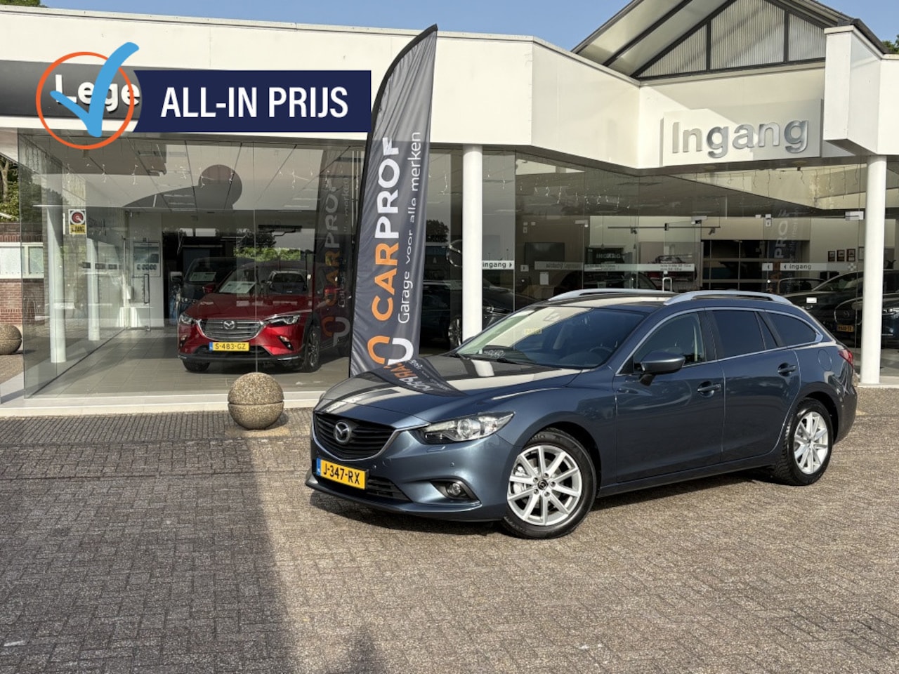 Mazda 6 Sportbreak - 2.0 HP GT-M Trekhaak Leren bekleding - AutoWereld.nl