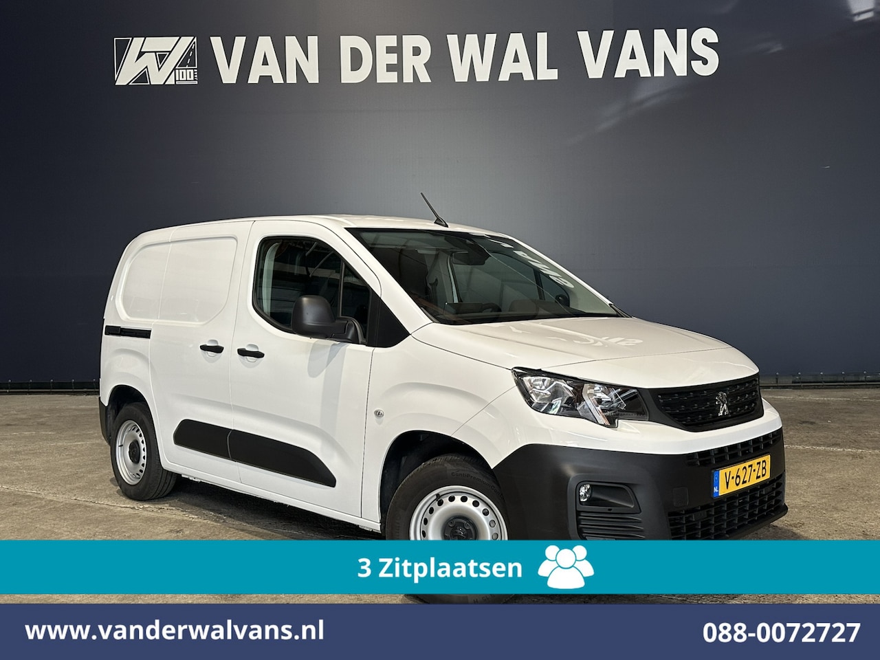 Peugeot Partner - 1.6 BlueHDI L1H1 Euro6 Airco | 3-Zits | Camera | Apple Carplay | Cruisecontrol Android Aut - AutoWereld.nl