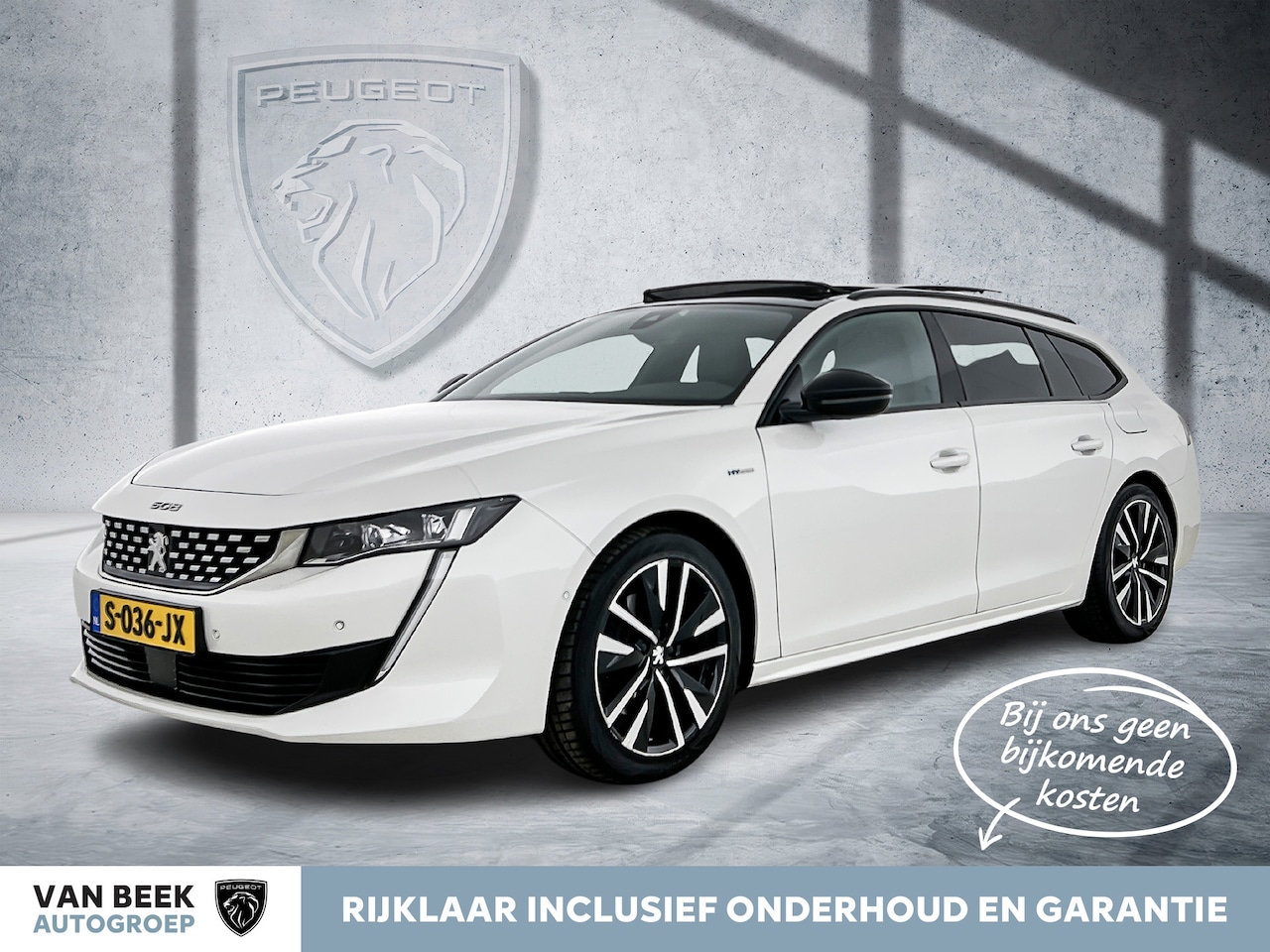 Peugeot 508 SW - Plug-in Hybrid 225pk Automat GT | Rijklaar | Panoramadak | Elek. achterklep | Leder | - AutoWereld.nl