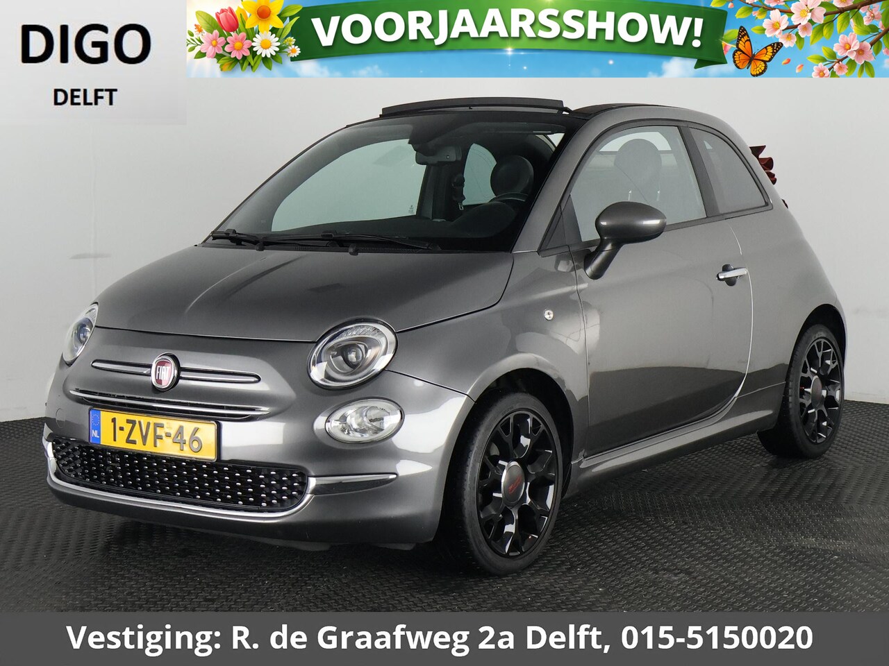 Fiat 500 C - 0.9 TwinAir Turbo 500S Cabrio | Climate Control | Sportstoelen Half Leder | Lichtmetalen v - AutoWereld.nl