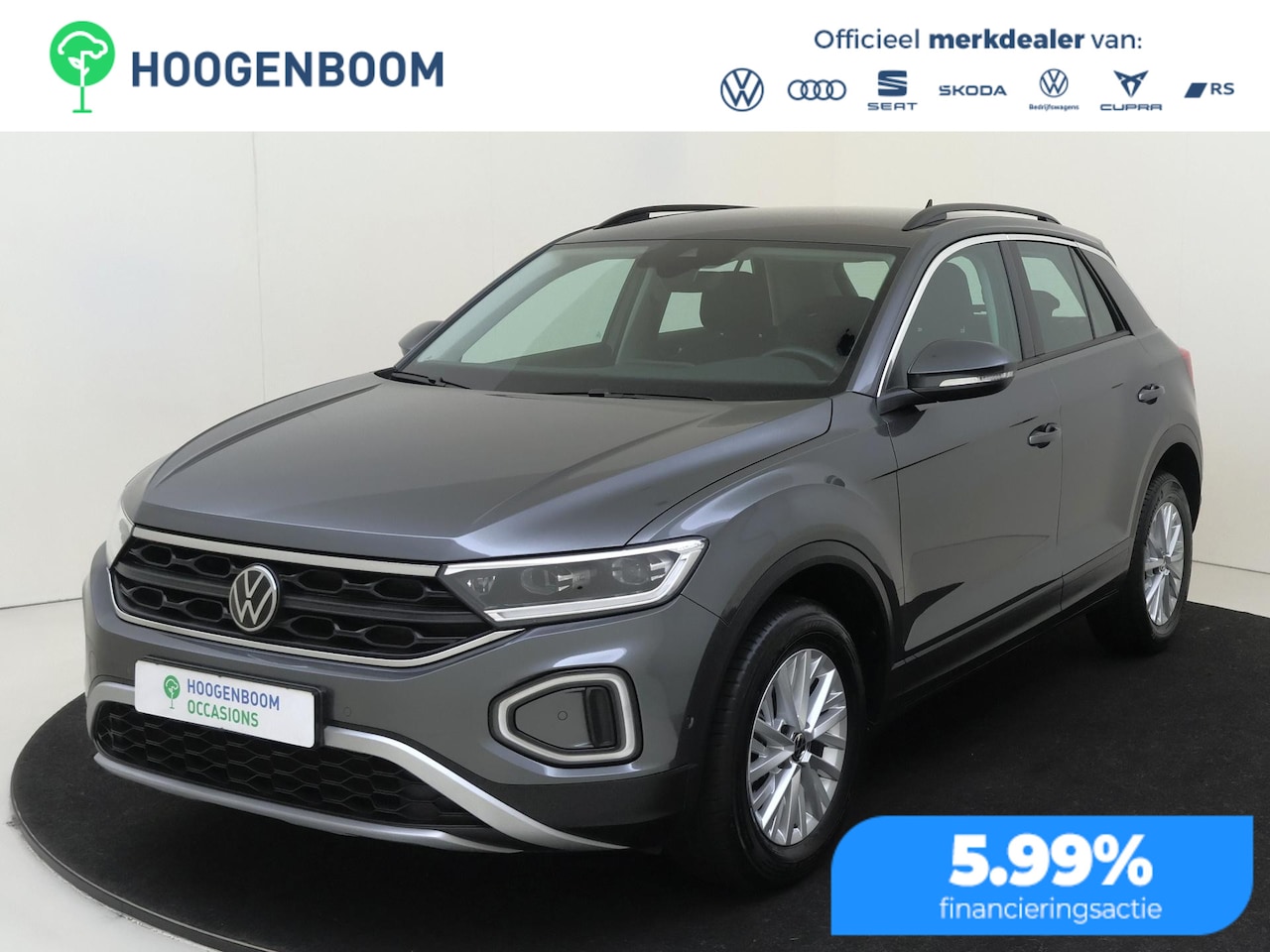 Volkswagen T-Roc - 1.0 TSI Life | Keyless | Parkeerassistent | Achteruitrijcamera | Navigatie | Adaptieve cru - AutoWereld.nl