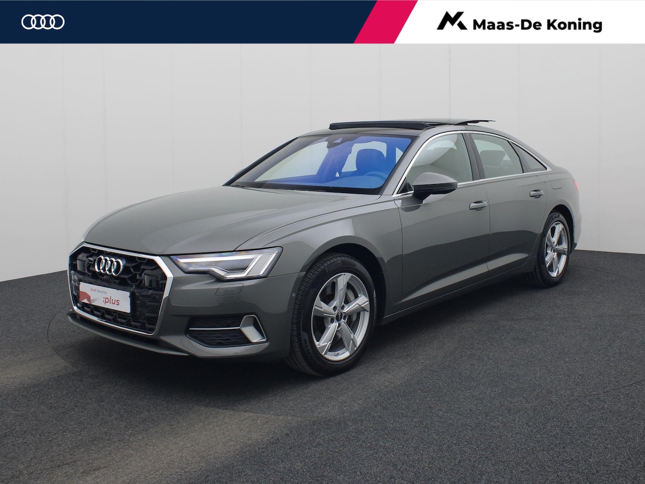 Audi A6 Limousine - 50 TFSIe 220kW/299PK quattro S Line · 360°Camera + Parkeersensoren · Panoramadak · Trekhaa - AutoWereld.nl