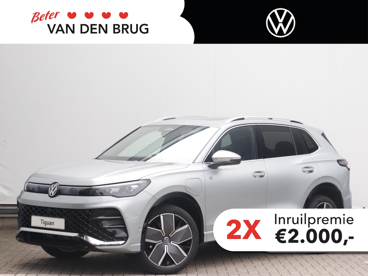 Volkswagen Tiguan - R-Line-Edition 1.5 eHybrid 200 kW / 272 pk SUV 6 v Trekhaak | Panorama | Stoelverwarming | - AutoWereld.nl