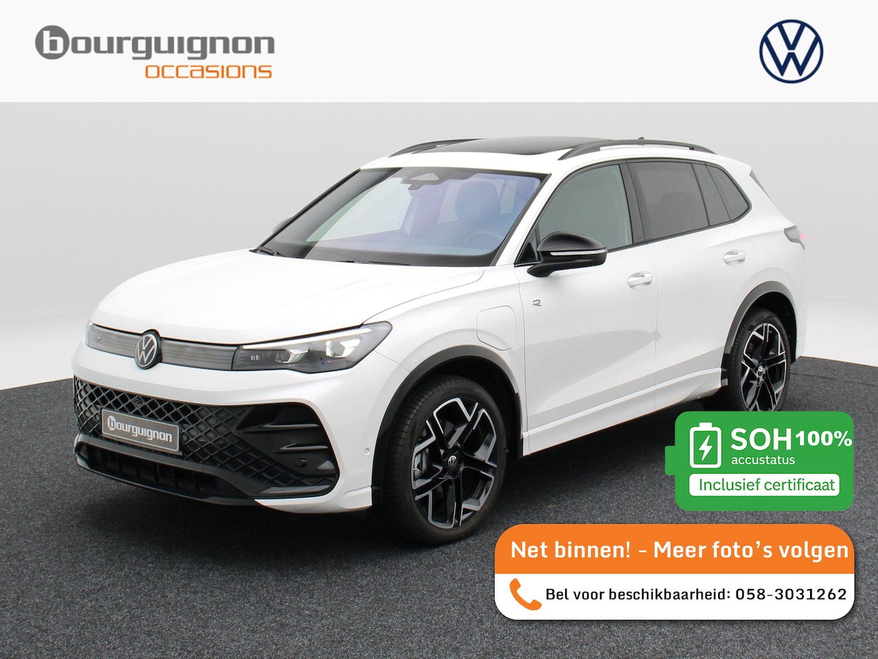 Volkswagen Tiguan - 1.5 eHybrid 272 Pk Automaat R-Line Edition | Black Style | Panoramadak | Stoelverwarming | - AutoWereld.nl