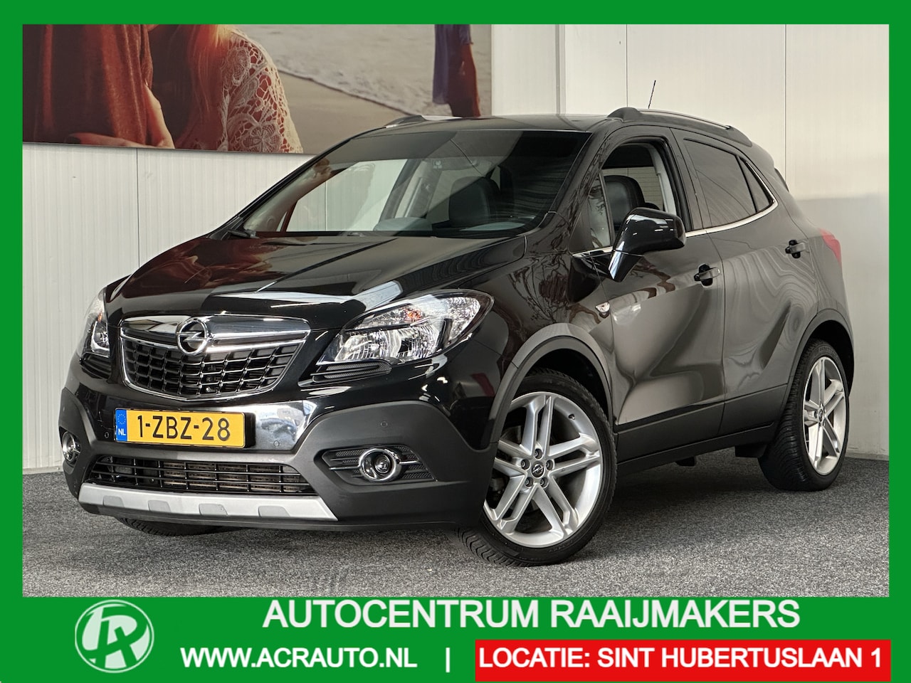 Opel Mokka - 1.4 T COSMO AUTOMAAT SCHUIFDAK LEDEREN BEKLEDING NAVIGATIE STOEL EN STUURVERWARMING CRUISE - AutoWereld.nl