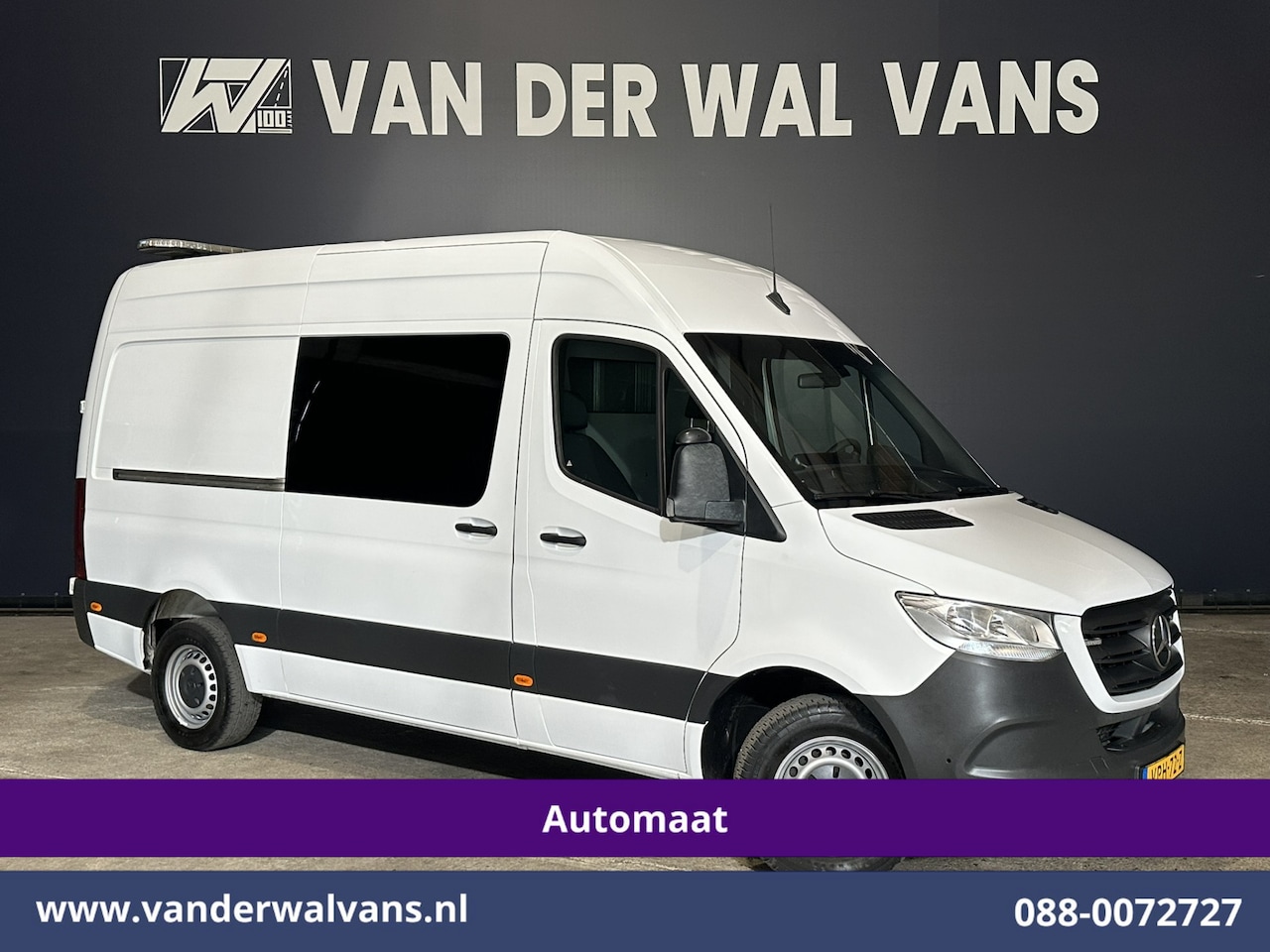 Mercedes-Benz Sprinter - 317 CDI 170pk 9G-Tronic Automaat 3500kg Trekhaak L2H2 Inrichting Euro6 Airco | Laadklep | - AutoWereld.nl
