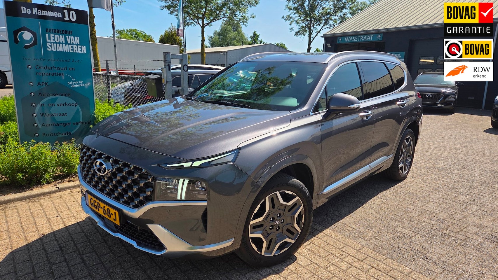 Hyundai Santa Fe - 1.6 T-GDI HEV Premium Luxury,stoelkoeling,stoelverwarming,carplay,Navi - AutoWereld.nl