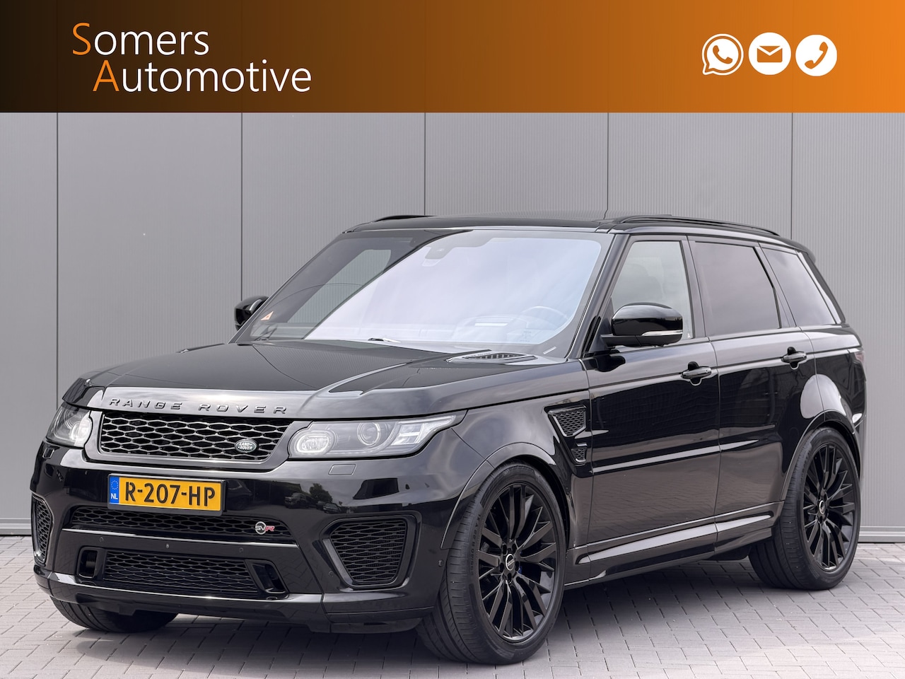 Land Rover Range Rover Sport - 5.0 V8 Supercharged SVR | Carbon | Panorama | Dealer onderhouden | Elektr. Trekhaak - AutoWereld.nl
