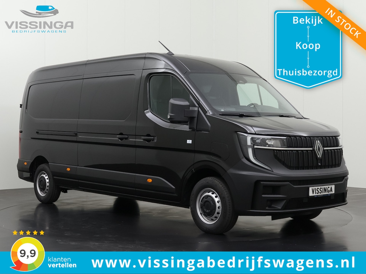 Renault Master E-Tech - L3H2 Long Range Advance 87 kWh Zwart - AutoWereld.nl