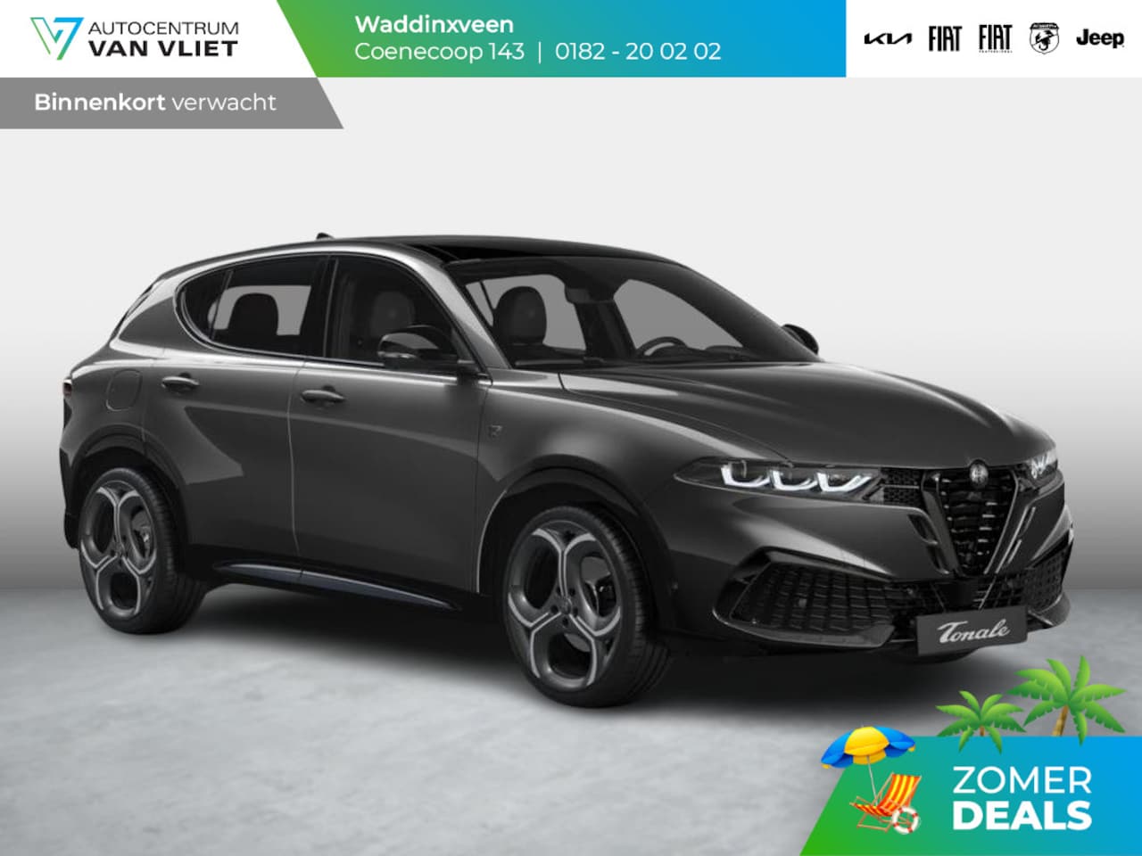 Alfa Romeo Tonale - 1.3 Ibrida Plug-In Q4 270pk AWD Ti | 20" | Technology Pack | Rosso Leather | Schuif/Kantel - AutoWereld.nl