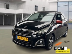 Peugeot 108 - 1.2 Puretech Rolland Garros Peugeot 108 1.2 PureTech Roland Garros Top Cabriolet Zwart 5-Deurs