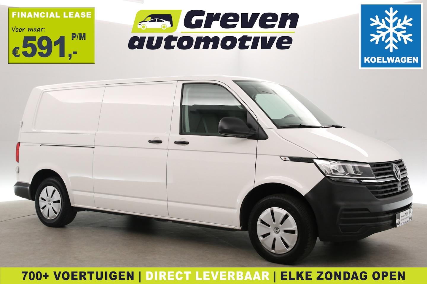 Volkswagen Transporter - 2.0 TDI 150PK DSG L2H1 | Koelwagen 0° | Automaat | Airco | 3 Zits | Koelauto | Parkeersens - AutoWereld.nl