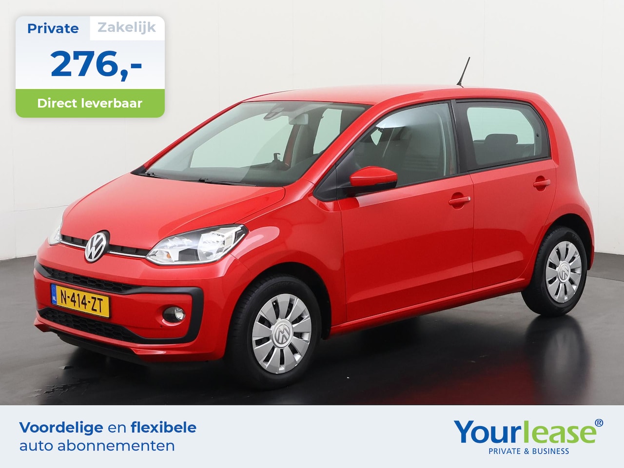 Volkswagen Up! - 1.0 BMT up! Bluetooth | All-in 276,- Private Lease | Direct uit voorraad - AutoWereld.nl