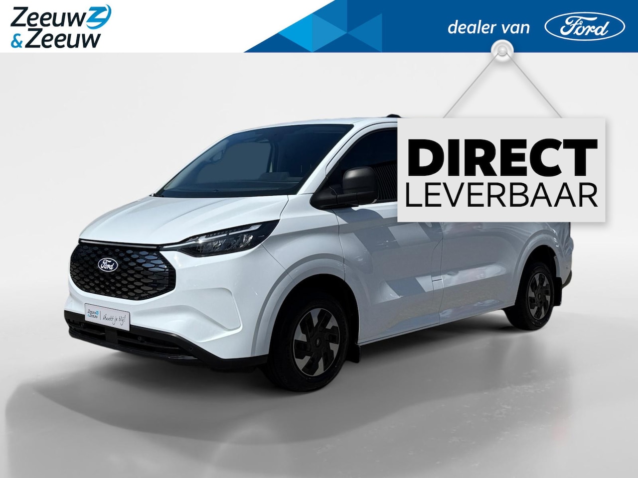 Ford Transit Custom - E-Transit 320 L1H1 Trend 71 kWh | Uit Voorraad Leverbaar | 344km WLTP Rijbereik | Achterui - AutoWereld.nl
