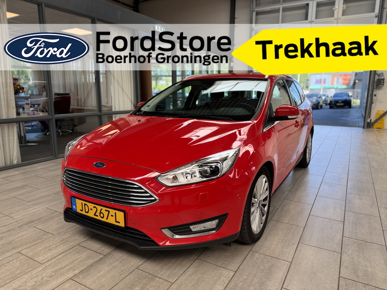 Ford Focus Wagon - 1.5 EcoBoost 150 pk Titanium | Trekhaak | 1500 kg trekgewicht | Voorruitverw. | 17" | Navi - AutoWereld.nl