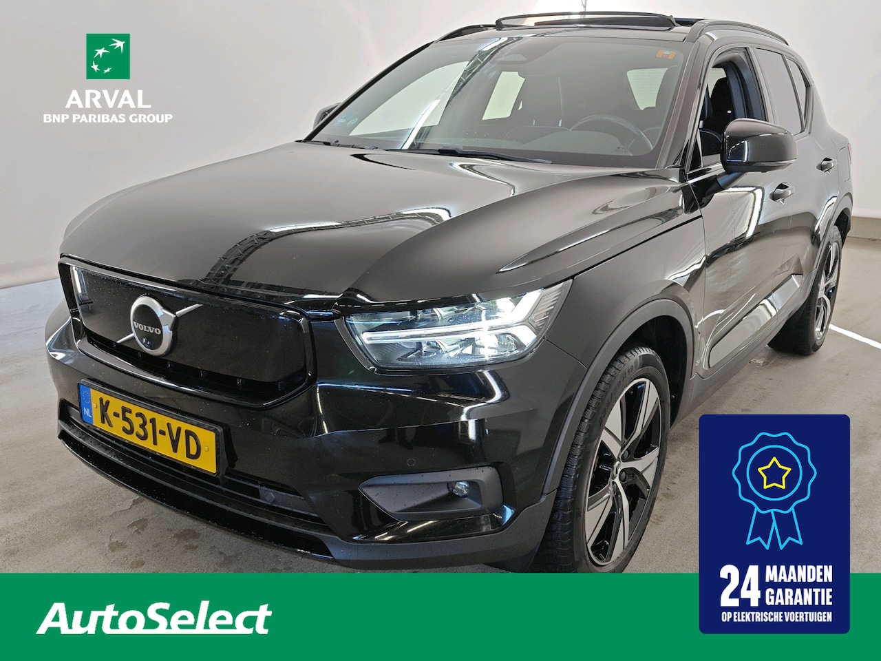 Volvo XC40 - 78kWh 408pk Recharge P8 AWD R-Design | SOH 90% | Panoramadak | Trekhaak | Warmtepomp | Led - AutoWereld.nl