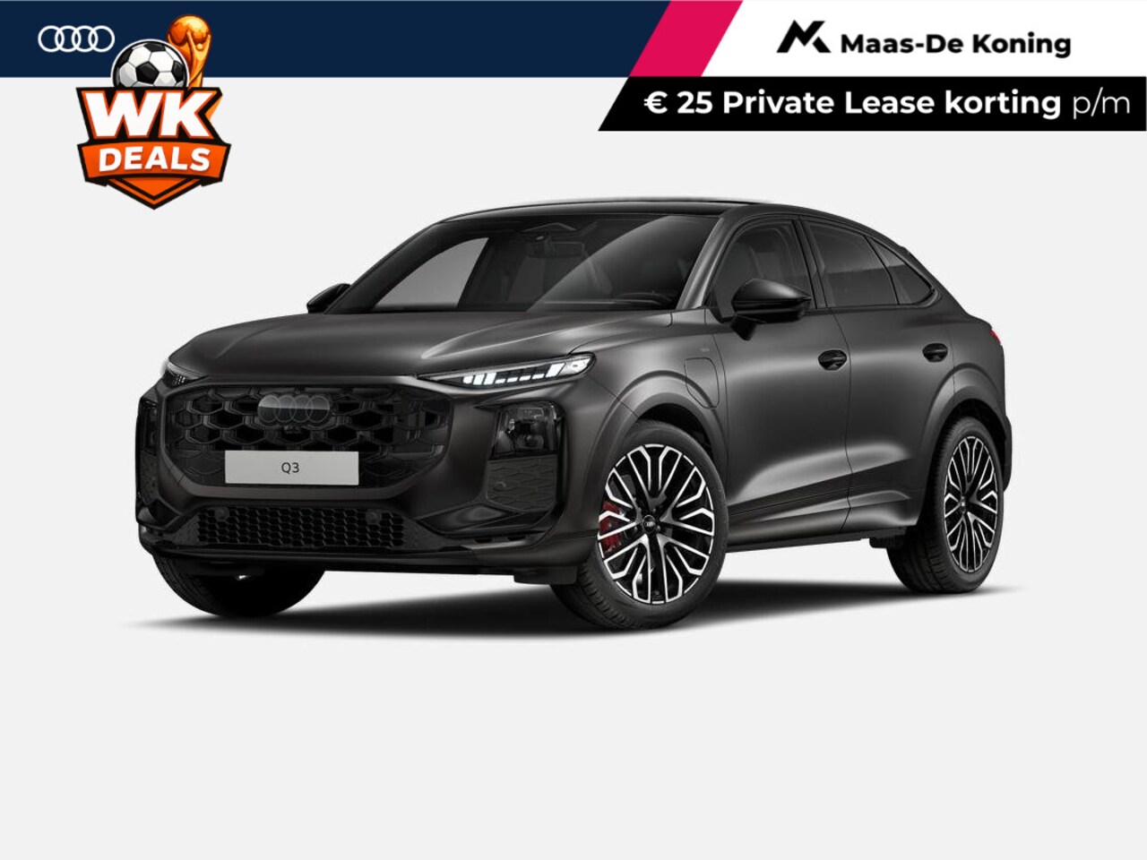 Audi Q3 Sportback - 1.5 200kW e-hybrid S edition 272 PK · Tech pro · MMI experience pro · Glazen panoramadak - AutoWereld.nl