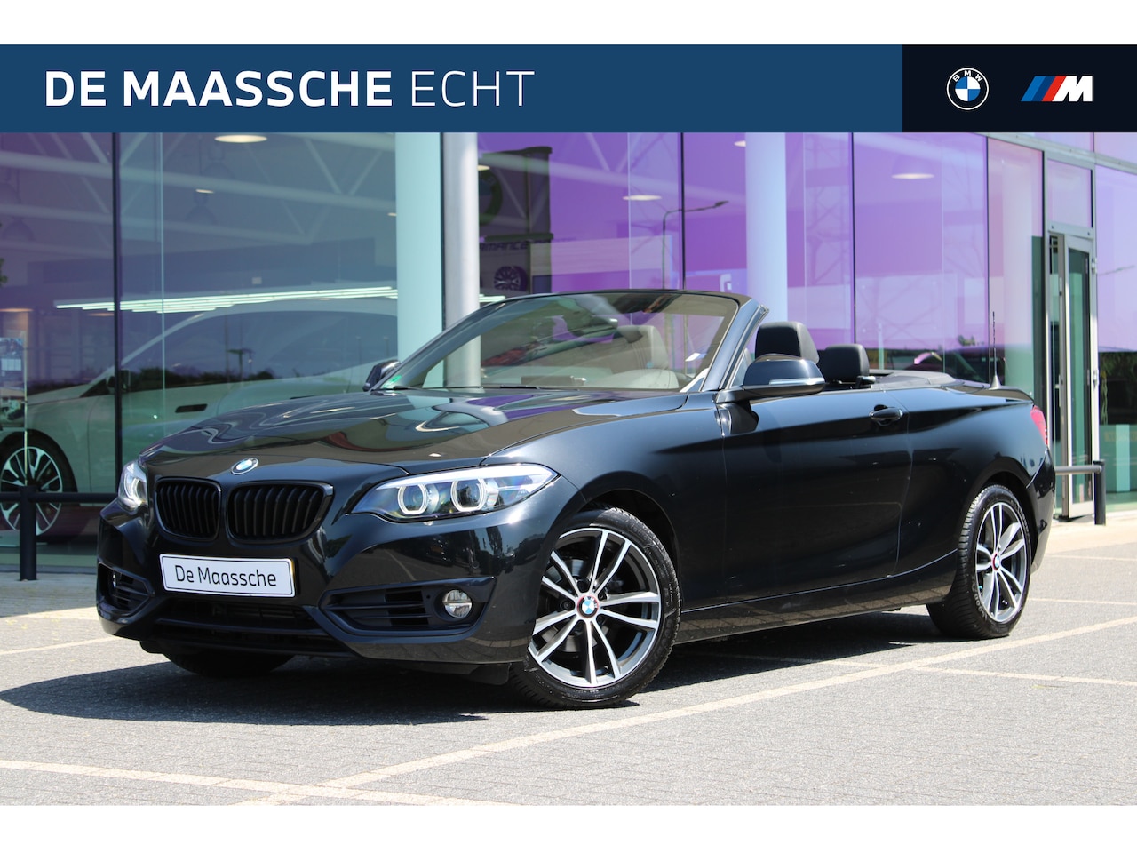BMW 2-serie Cabrio - 218i High Executive Sport Line Automaat / Sportstoelen / LED / Navigatie Professional / St - AutoWereld.nl