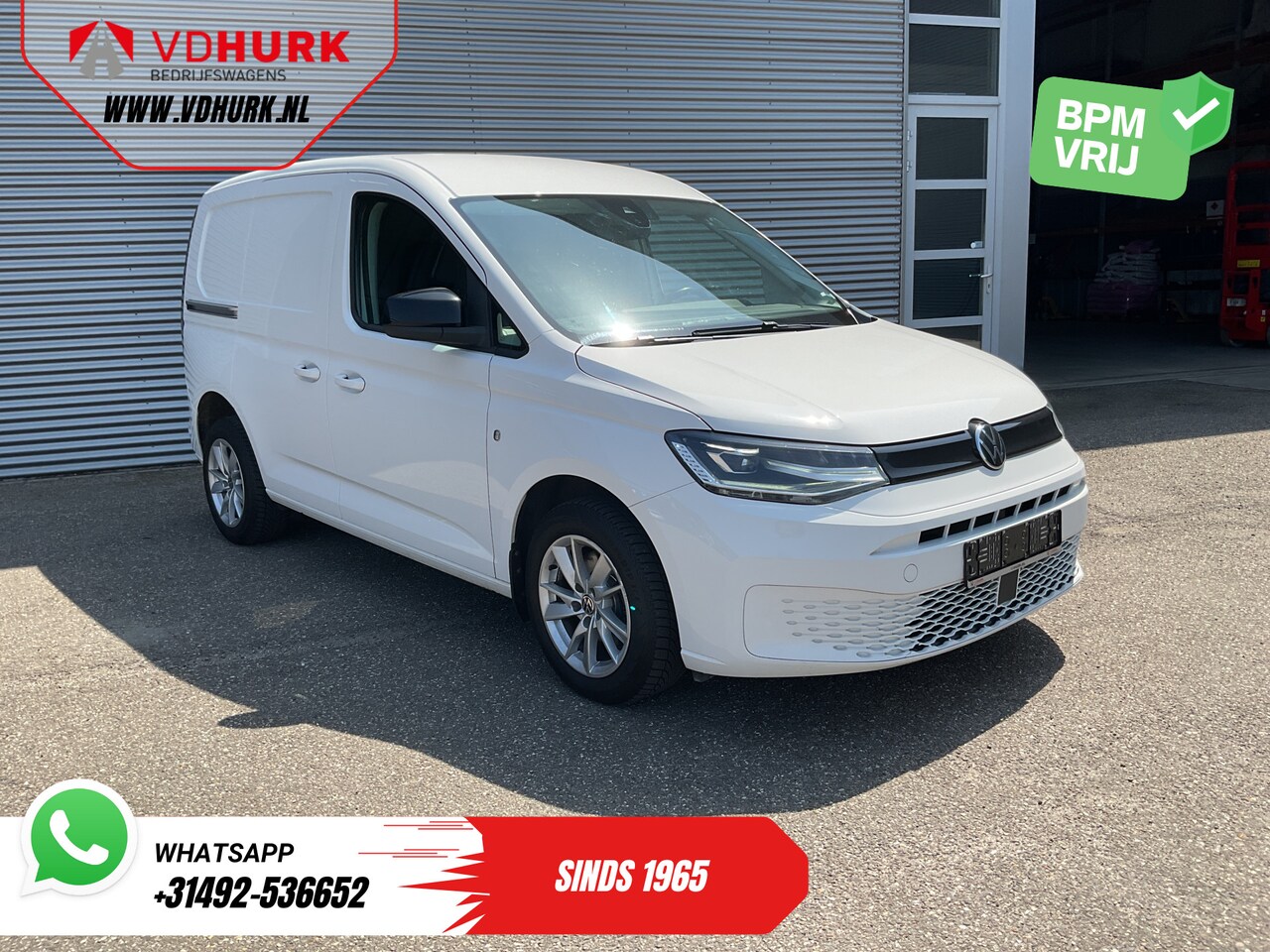 Volkswagen Caddy Cargo - 2.0 TDI 125 pk DSG Aut. LED/ Adapt.Cruise/ Standkachel/ Carplay/ Stoelverw./ Airco/ Camera - AutoWereld.nl